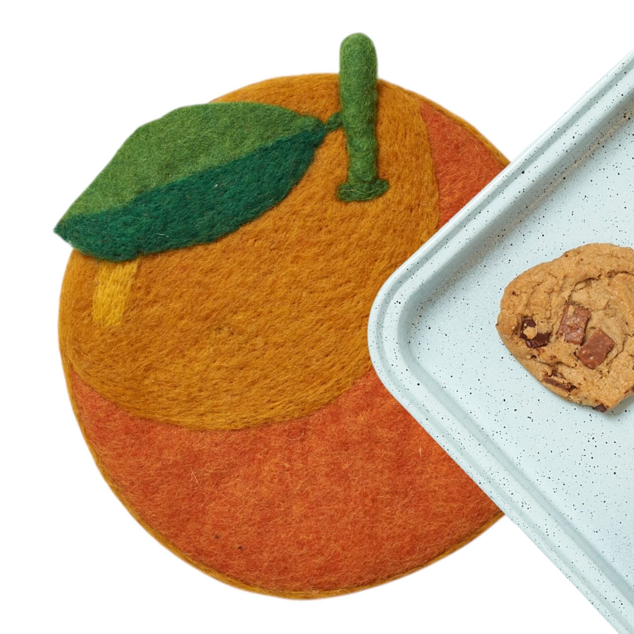 Wool Trivet - Orange - Once Again Home Co.